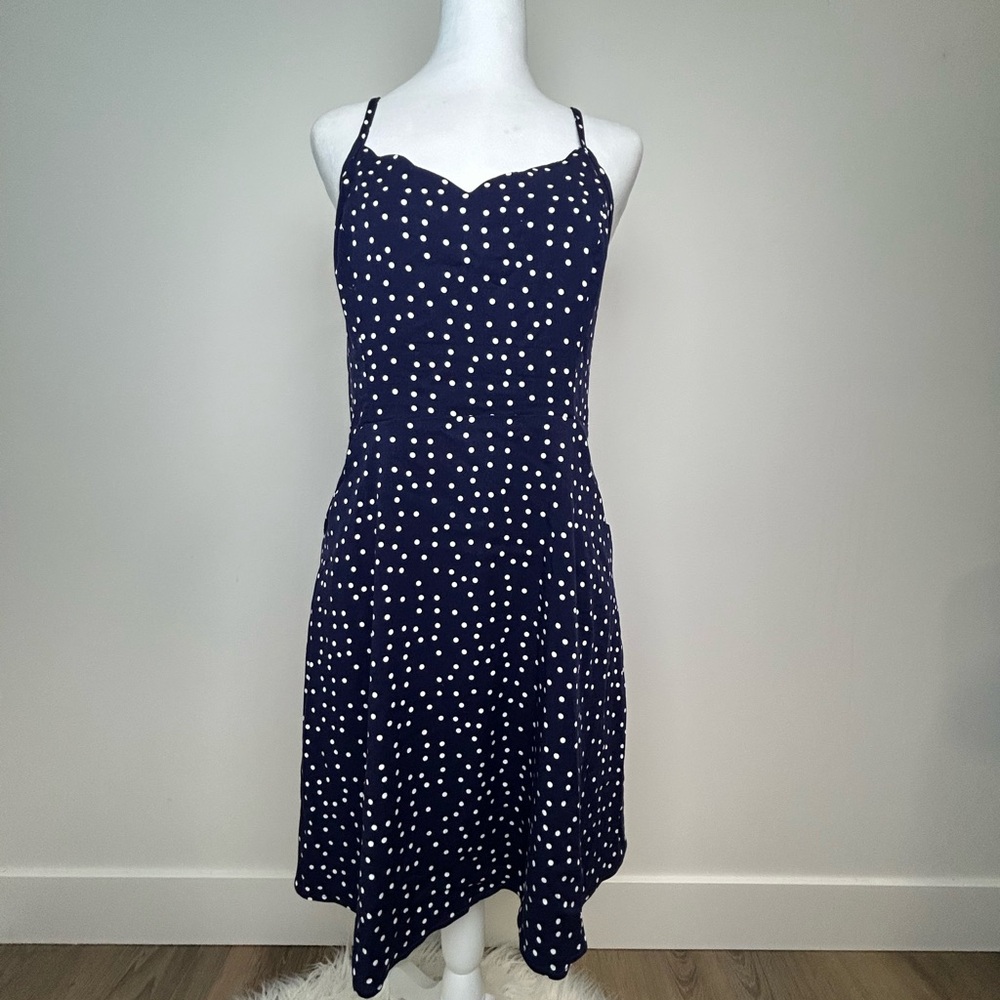 41 Hawthorn Navy Polka Dot Sundress – Size L - Picture 7 of 10